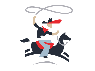 Cowboy logo by Carlos Fernandez on Dribbble