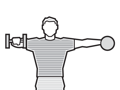 Exercise illustrations dumbbells equipment exercise figure human illustrations instructional line art man stroke training weights