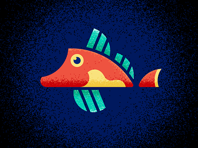 Red Gurnard fish gillustration gillustrations illustration ocean sea texture water