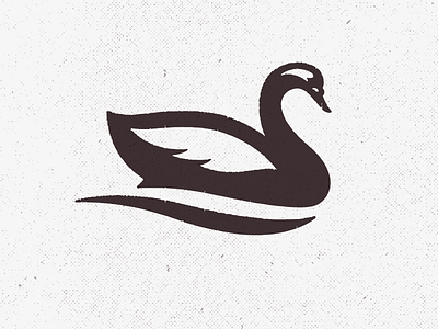 Swan Illustration animal beer bird brewery design distress icon illustration logo swan texture vintage