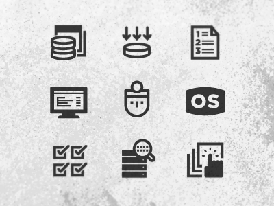 Technology icons black clean icon iconography icons simple software technology white