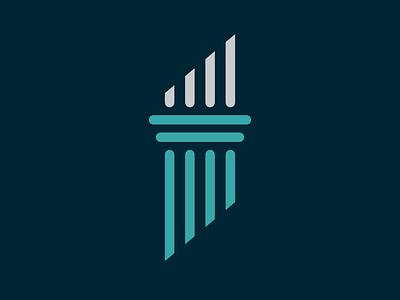 Architect Firm Logo architect branding column design financial icon iconic identity illustration logo simple vector