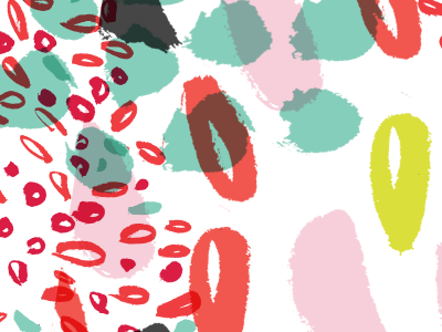 Abstracted Pattern bloom brush colorful drops packaging pattern