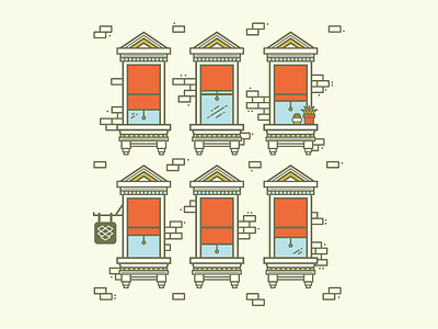 thankful (dropbox = home) designer dropbox hiring home house illustration plants thankful vector window