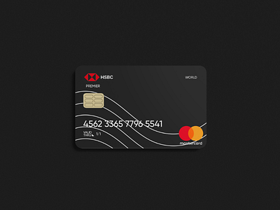 HSBC (LK) Cards redesign concept 01 bank black branding cards deszs flat logo money white