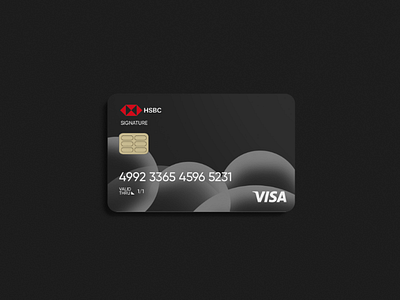 HSBC (LK) Cards redesign concept 02 black branding deszs flat logo white