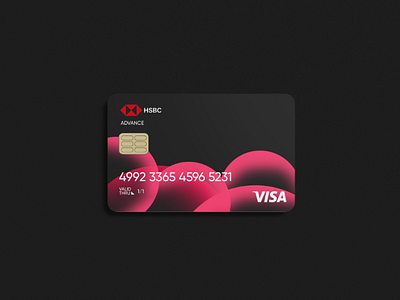 HSBC (LK) Cards redesign concept 03 black branding deszs flat logo white