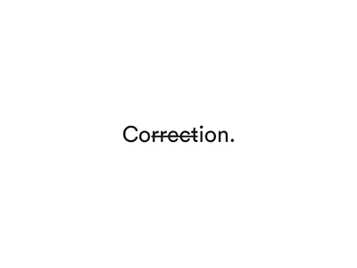 Correction Identity.