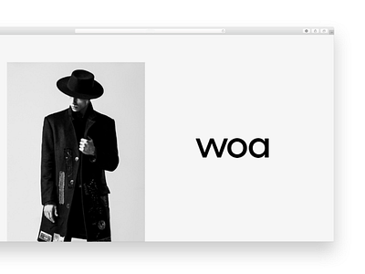 woa - website design black ui ux website xd