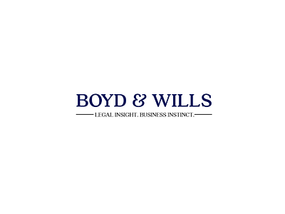 concept for law firm Boyd & Wills™