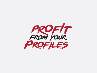 Profit From Your Profiles Branding. artist branding brush logo profile social stroke tattoo