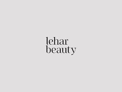 lehar beauty ® Branding Concept. 2d adobe art branding classy client custom design designer elegant flat freelance illustrator logo minimal simple solid