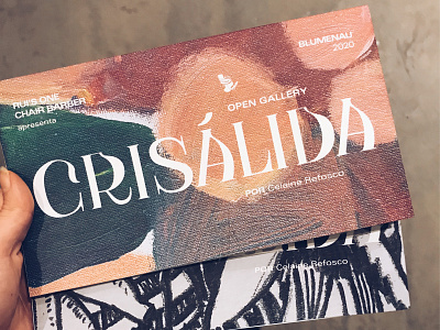 Crisálida graphic design lettering