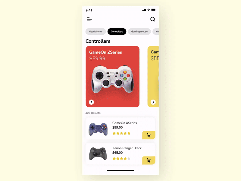 Gaming Controller Shop App