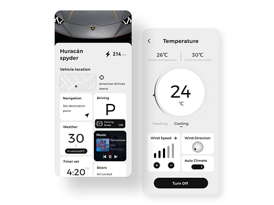 Car Platform Concept app design icon ui ux 应用 设计