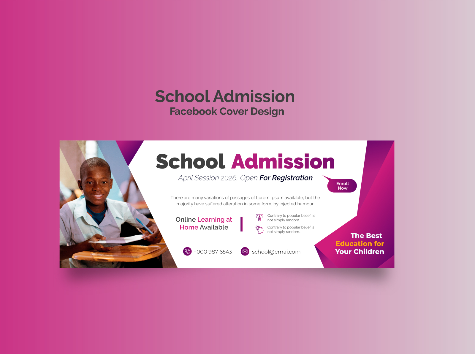 design cover page education