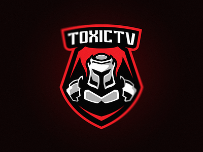 ToxicTV Knight branding design esportlogo esports esports logos gaming gaming logo gaminglogo illustration logo sportsart vector