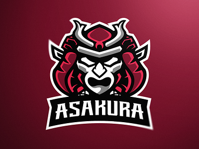 Asakura eSports Logo branding esportlogo esports esports logos for sale gaming gaming logo illustration japanese logo logos samurai vector