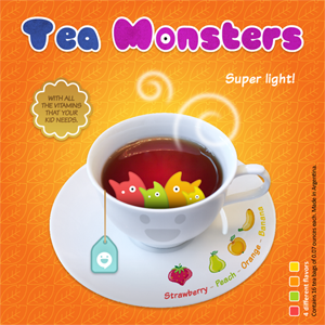 Tea Monsters branding character design identity logo monsters packaging