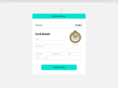 DailyUI 02 / Credit Card Checkout