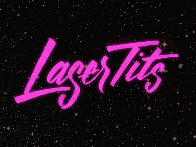 Laser Tits calligraphy laser ruling pen tits typography