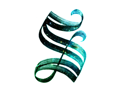 Sparkle sparkle 36daysoftype blackletter brush calligraphy ink lettering s type typography