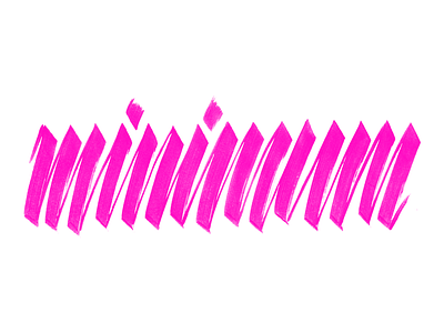 minimum calligraphy lettering minimum posca script type practice typography