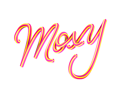 Moxy brush photoshop script typography