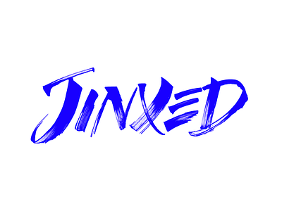 JINXED balsa film ink jinxed lettering title type typography