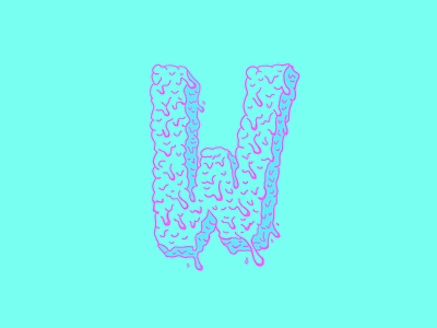 Wheeee drip dripping illustration lettering puke spew texture type vomit