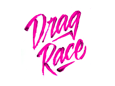 Drag Race drag lettering lipstick makeup queen race rupaul script