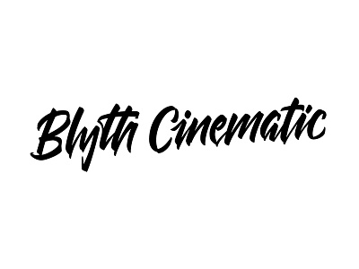 Blyth Cinematic blyth cinematic cinematography custom lettering logo type typography