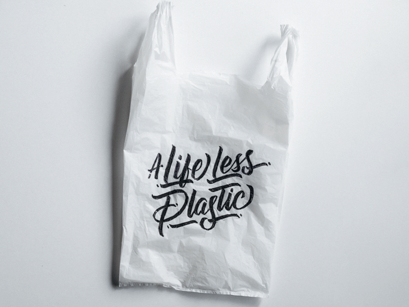 A Life Less Plastic animation gif script plastic less life lettering