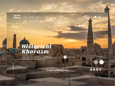 Travelling website concept