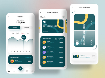 Fintech Mobile App by Mohammad Anamaul Haque on Dribbble