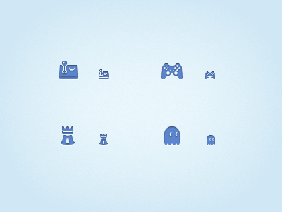 Game icon x 4 game gamepad icon pacman