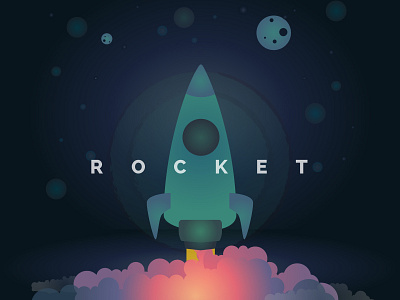 Experiments- 01 dailylogochallenge day1 design dribbble dribbleinvite first design first post first shot flat illustration logo minimal rockets space spaceship stars vector