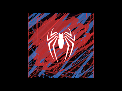 Experiments- 06 brushes dailychallenge design dribbble firstshot flat illustration minimal spider spider man vector