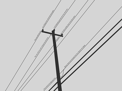 Pole Album- 04 design electric pole electricity flat illustration india minimal minimalism pole poles vector wire wires