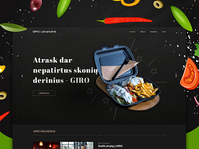 GIRO Snack Bar Website – UI Design