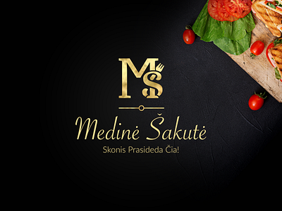 Medinė Šakutė Logotype