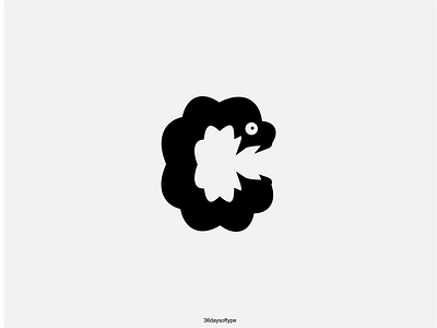 Cookie Monster Letter C 36daysoftype illustration india indiefolio minimalist