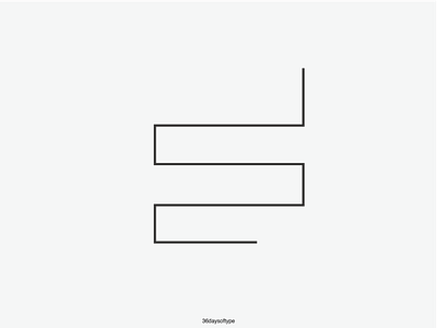 Letter E/इ 36daysoftype alphabet illustration minimalist typogaphy