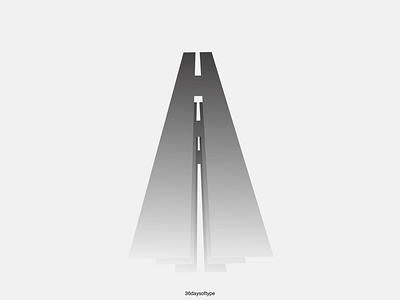 Letter H 36daysoftype alphabet bridge illustration illustrator indiefolio language minimalist perspective road typogaphy