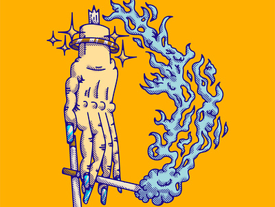 Day 4: D (Don´t Smoke) 36daysoftype cartoon decoration design doodle illustration illustrations power punk rock smoke type vector