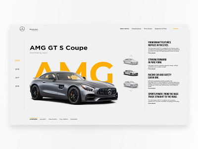 Mercedes Promo Site design landing ui ux web webdesign website