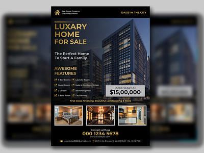 Real Estate Flyer Design Template for Business