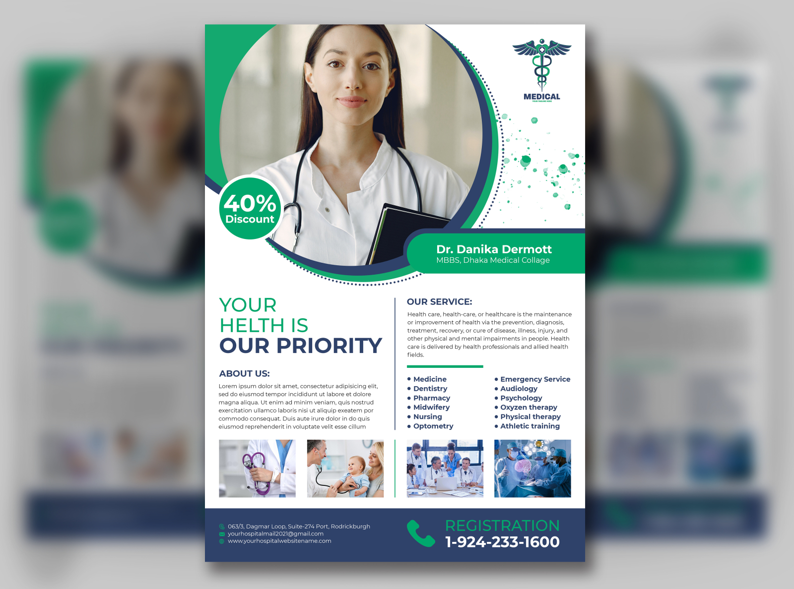 Hospital l Medical l Clinic Flyer Template Design by Md Abdulla Al ...