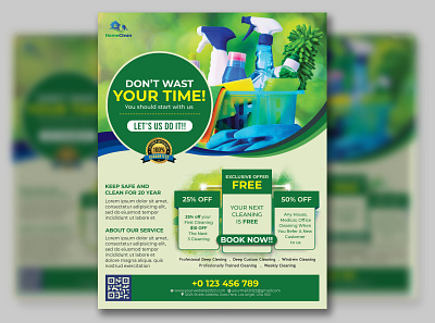 Cleaning Service Flyer Design Template animation branding business flyer cleaning cleaning postcard cleaning service cleaning service flyer cleaning service flyer design design event flyer flyer flyer design flyer template graphic design logo motion graphics postcard washing washing flyer