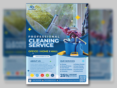 Cleaning Service Flyer Design Template